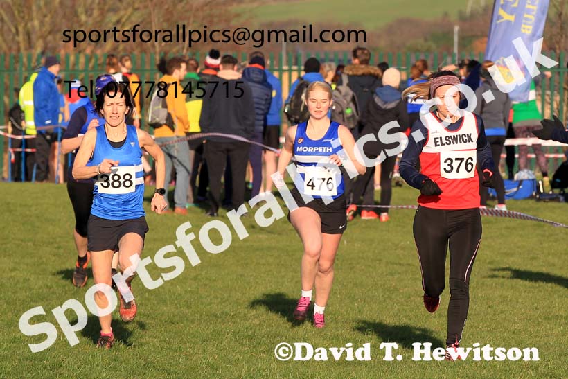 Womens Seniors and Masters, 2023 Birtley Cross Country Relays, County Durham. Photo: David T. Hewitson/Sports for All Pics